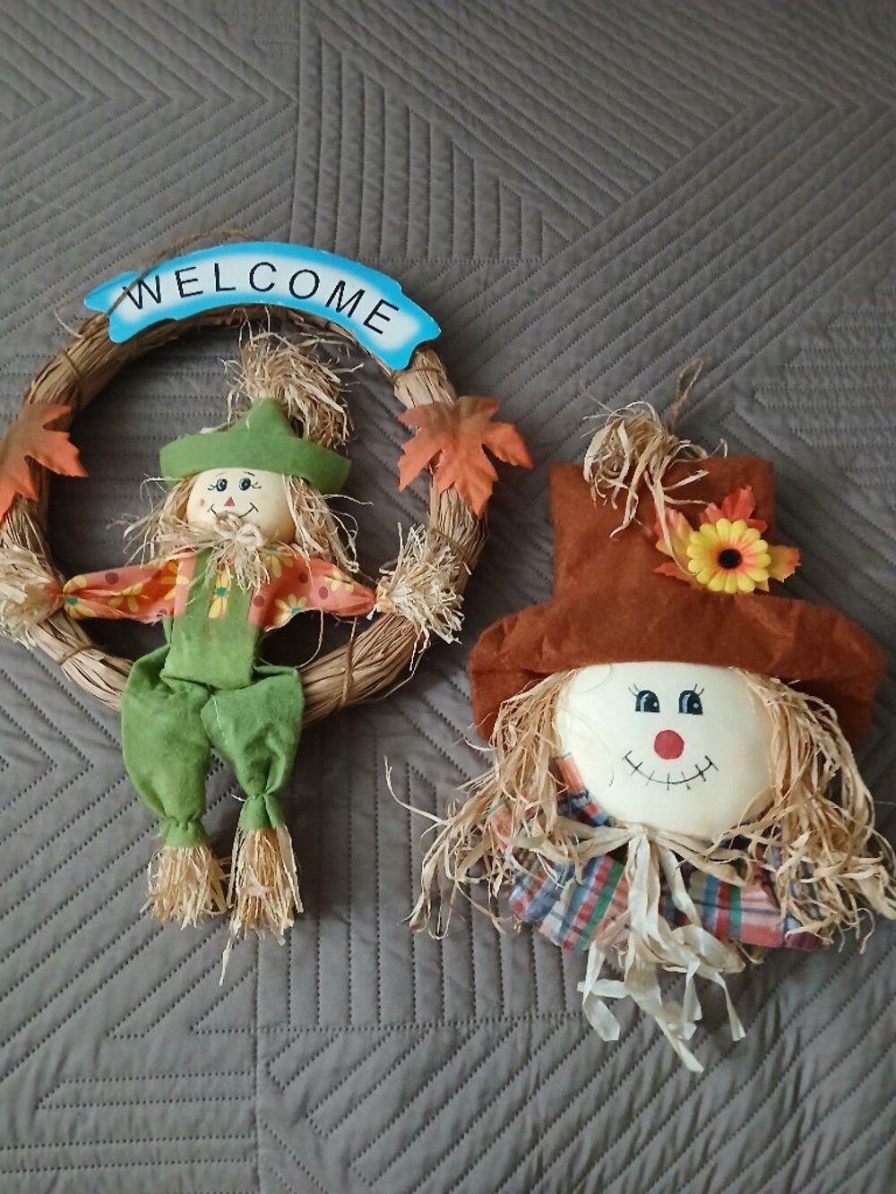 Fall Decor, Door or Wall Hangers, 12 in. Good Condition